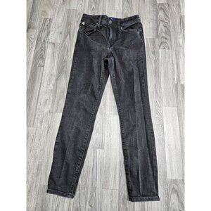 GAP Jeans Womens 6/28 Short Black Universal Skinny Denim Stretch High Rise Pants